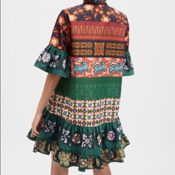 NWOT LA DOUBLE J CHOUX Patchwork Mini DRESS XXS - Picture 4 of 8